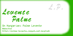 levente palme business card